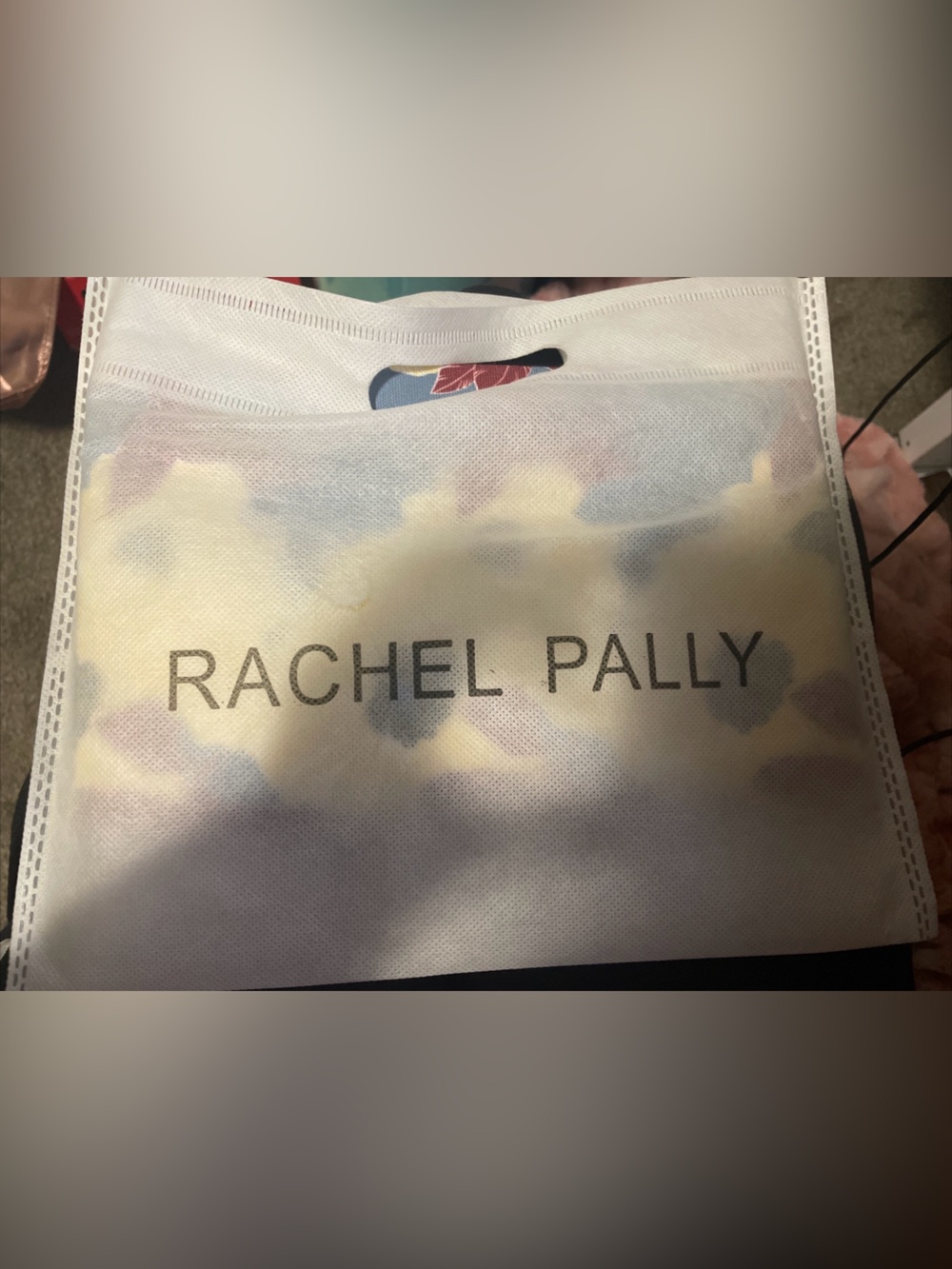 Rachel Pally Pastel Floral Cosmetic Tote — Yellow, Blue & Pink